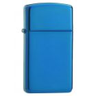 Slim Sapphire Blue Zippo Lighter 20494
