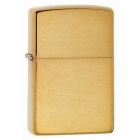 Plain Brushed Brass Zippo Lighter 204B