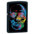 X-Ray Skull Zippo Lighter in Matte Black