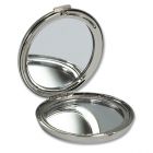 Nickel Plated Round Compact Mirror