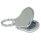 Silver Plated Heart Locket Photo Keyring