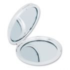 Silver Plated Round Compact Mirror