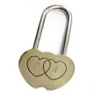Personalised Brass Love Padlock
