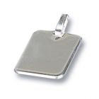 Polished 925 Sterling Silver Rectangle Pendant