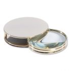 Gold Plated Opening Magnifying Glass in Wooden Box