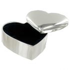 Silver Plated Heart Trinket Box