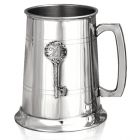 English Pewter Company 1 Pint 21 Key Badge Tankard