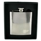 4oz High Polished Stainless Steel Diamond Cut Hip Flask