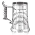 English Pewter Co. 1 Pint Kings Shilling Tankard - Heavy Gauge
