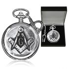 English Pewter Company Masonic Pocket Watch