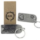 English Pewter Company Mummy Sentiment Keyring