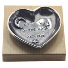 English Pewter Company Love You To The Moon Trinket Dish