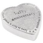 English Pewter Company Heart Anniversary Trinket Box