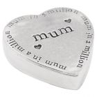 English Pewter Company Mum Heart Sentiment Box