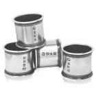 Vogue Solid Pewter Napkin Rings (Set of 4)