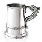 English Pewter Company Celtic Dragon Handle Child's Cup