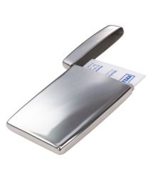 Fliptop Business Card Holder in Polished Stainless Steel