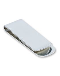 Straight Silver Plated Money Clip