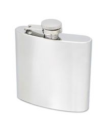 6oz Polished Stainless Steel Hip Flask